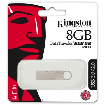 PEN DRIVE KINGSTON DATA TRAVELER SE9 G2 USB 3.0 - 08GB